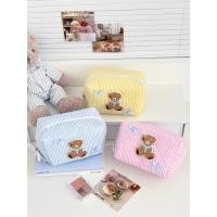 ราคา กระเป๋าจัดเก็บลายทางสุดน่ารัก ทําจากผ้านุ่มลายสก็อตสไตล์หวานน่ารัก พร้อมซิปสีตัดกันและโบว์หมีน้อยน่ารัก พกพาสะดวก เหมาะสําหรับการเดินทางและการใช้งานประจําวันสําหรับคุณผู้หญิง (49301425231)