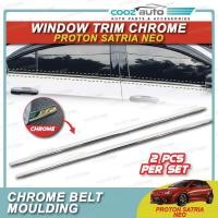 ราคา Proton Satria NEO Window Trim Lining Chrome Door Belt Moulding Tepi Cermin Pintu (49359057319)