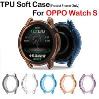 ราคา OPPO WATCH S เคส TPU กรอบปกป้องหน้าจอปลอกกลวงสําหรับ OPPO WATCH S (48251244141)
