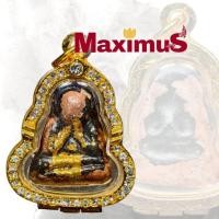 ราคา พระปิดตา หลวงปู่เอี่ยม วัดสะพานสูง เนื้อผงคลุกรัก ปิดทอง เลี่ยมตลับทองไมคอนฝังเพชร (21543665355)