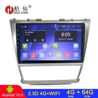 ราคา 4+64 2 din Android รถวิทยุสําหรับ Toyota Camry 40 2006 - 2011 รถมัลติมีเดียวิดีโอเครื่องเสียงรถยนต์วิทยุบลูทูธ gps carplay (53355696349)