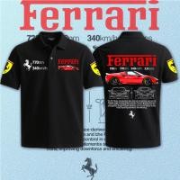 ราคา ️【เสื้อ polo 】Ferrari F8 Tributo Polo Classic T-Shirt Men&Women ผ้าฝ้าย คอกลม นุ่ม สบาย พิมพ์ลาย S~3XL (27044650671)