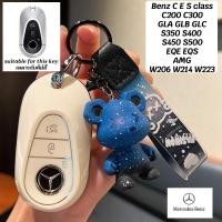 ราคา Mercedes-Benz CES class tpu วัสดุกุญแจรถ GLA GLB GLC S350 S400 S450 S500 C200 C300 EQE EQS AMG W206 W214 W223 พวงกุญแจรถ Benz Key ผู้ถือ (52609544199)