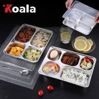 ราคา KOALA ถาดหลุม สแตนเลส มีฝาปิด กล่องข้าว 4/5หลุม ​ไม่ขึ้นสนิม กล่องสแตนเลส กล่องข้าวถาดหลุม ถาดหลุมสแตนเล (17893888359)