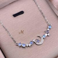 ราคา Meena Gem สร้อยคอพลอยแท้มูนสโตนเหลือบฟ้า ตัวเรือนเงินแท้925พลอยดิบ แหวนพลอยนำโชค พลอยประจำวันเกิด (21283403311)