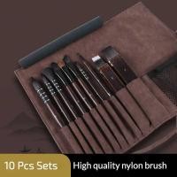 ราคา LY Jowoart Nylon Hair Watercolor Paint Brush Set Imitation Squirrel Brush High-End Pen Frosted Leat (42154743565)