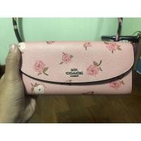 ราคา COACH F67529 กระเป๋าสตางค์ใบยาว SLIM ENVELOPE WALLET WITH TOSSED PEONY PRINTแท้ % (6477633025)