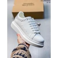 ราคา Alexander McQueen รองเท้าผ้าใบแต่เพียงผู้เดียว Low-Top แฟชั่นหนาSoled Casual กีฬารองเท้าสีขาว QXW3 (45457550335)