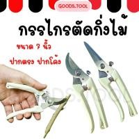 ราคา กรรไกรตัดกิ่ง กรรไกรตัดกิ่งไม้ แต่งสวน ปากโค้ง ปากตรง ขนาด 7 นิ้ว สีครีม (20047902277)
