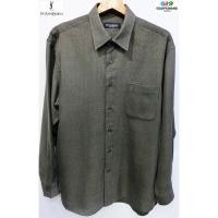 ราคา YSL Yves Saint Laurent แท้ เสื้อเชิ๊ตแขนยาวสปอตคลาสสิก (1918846316)