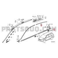 ราคา คิ้วประตูหลัง คิ้วโครเมี่ยมประตูหลัง Honda CRV G3 CR-V 2006-2012 แท้เบิกศูนย์ (57456281672)