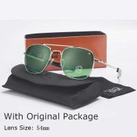 ราคา ❀ஐ✈ AO ➧ Aviation Sunglasses With Original Box Men Women 2022 High Quality American Optical Pilo (23189909085)