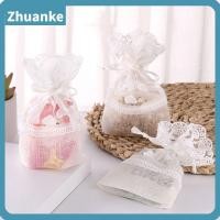 ราคา ZHUANKE ถุงของขวัญ, ผ้ากอซกระเป๋าหูรูดสีขาว, เทศกาลบรรจุแบบใช้ซ้ําได้โปรดปรานลูกไม้ซองสบู่ขนม (43730294395)
