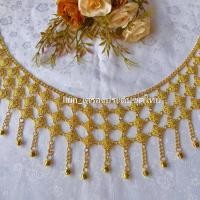 ราคา เข็มขัดระย้าสีทอง เครื่องประดับชุดไทย (26684628751)