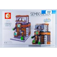 ราคา บล็อกตัวต่อร้านค้า เลโก้จีน ร้านขายกาแฟ สตาร์บัคส์ ของเล่น SEMBO BLOCK Starbucks Coffee Drink 143 PCS SD6013 LEGO China (18723184720)
