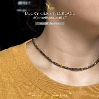 ราคา สร้อยคอหินแท้ 100% " บรอนไซต์ ..&.. ไทเกอร์อาย " ขนาด 3mm หินนำโชค หินมงคล หินธรรมชาติ สร้อยสายมู (26958609226)