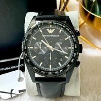 ราคา นาฬิกา Emporio Armani AR6093 หนัาปัดดำ ทรงกลม สายหนังดำ (44210498954)