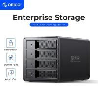 ราคา ORICO 95 Series 4-Bay HDD Docking Station พร้อม RAID USB 3.0 กล่องใส่อลูมิเนียมพร้อมอะแดปเตอร์ไฟ (9548RU3) (44006762806)