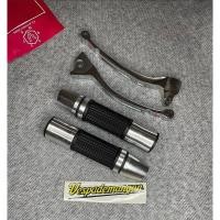 ราคา ปลอกแฮนด์ Rizoma + ที่จับเบรค Vkustom รุ่น Z Chrome Brakelever (23032795386)