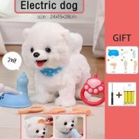 ราคา ตุ๊กตาสัตว์เลี้ยงน้องหมา น้องแมวพูดได้ เดินได้ อ้อนได้ พร้อมสายลากจูง ไฟฟ้าเด็กวัยหัดเดินคลานการเรียนรู้จําลองสุนัขของเล (24244335428)