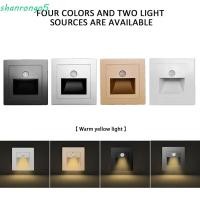 ราคา ZONAL 2 ชิ้นโคมไฟติดผนัง Led ฝังบันไดโคมไฟติดผนัง PIR Motion Sensor, ตกแต่ง Night Light Step โคมไฟทางเดินบันไดขั้นตอนโคมไฟติดผนังห้องนอน (40930046055)