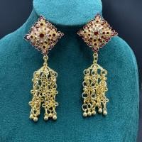 ราคา Vintage jewelry เครื่องประดับแฟชั่น ต่างหูชุดไทย ต่างหูหนีบ (42614555779)
