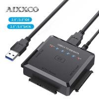 ราคา AIXXCO สายแปลง USB 3.0 เป็นฮาร์ดดิสก์สำหรับ HDD/SSD ขนาด 3.5 2.5 นิ้ว CD DVD ROM CD-RW 3 in 1 IDE SA (41276325493)
