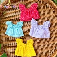 ราคา BARPELLON Cotton Doll Tops, Multistyles Casual Wears Doll Jeans Dresses, Fashion Dot Printing Dresses for 10cm Cotton Dolls (51859594241)