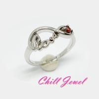 ราคา แหวน Love ring ฝังพลอยแท้ Garnet,Amethyst (4845588073)