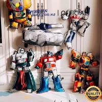 ราคา SHUAIAN บอลลูนฟอยล์จัมโบ้ Transformers ตัวละครหุ่นยนต์รถ Optimus Prime Bumblebee Megatron บอลลูนวันเกิดตกแต่งตัวอักษรเด็กชาย (53602217603)