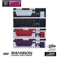 ราคา Nubwo คีย์บอร์ดเกมมิ่ง Mechanical พร้อมด้วยไฟ mini RGB Blue-Switch รุ่น X62 (27303257348)