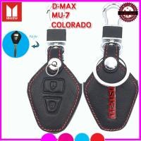ราคา ปลอกกุญแจรีโมทรถอีซูซุD-MAX/ MU-7/ COLORADO เคสหนังแท้หุ้มรีโมทกันกระแทก ซองหนังแท้ใส่กุญแจกันรอย ปลอกหนังดำ ด้ายแดง (3231594920)
