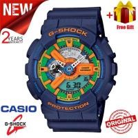 ราคา JAPAN GA-110 Lego Sports Watch Dual Time Display LED Auto Light GA-110FC-2A สีฟ้านาฬิกาสปอร์ตกันน้ํา V846 (49709274477)
