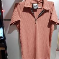 ราคา เสื้อผ้าแฟชั่น โปโลสีชมพู size M อก 38 (10132543601)