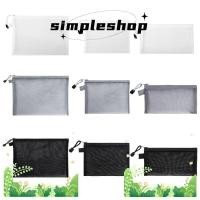 ราคา กระเป๋าแฟ้มตาข่าย SIMPLE, กระเป๋าปากกาใส A4 A5 A6, โฟลเดอร์แฟ้มไนลอนนักเรียน (28180894998)
