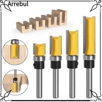 ราคา เครื่องตัดมิลลิ่ง ARREBUL สองคมพร้อมดอกสว่านเราเตอร์ตัดแต่งแบริ่งฟันตรง 6.35 ม. เครื่องตัดร่องก้านเครื่องมืองานไม้ (52958867620)