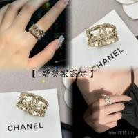 ราคา แหวน Chanel Original Double C Hollow Star พร้อมสварอฟสกี้คริสตัล และการเคลือบไฟฟ้า ทองคำแท้ เครื่อง (52808416827)