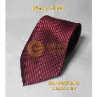 ราคา เน็คไทผู้ชายลาย Maroon Striped - ขนาด 3 นิ้ว คุณภาพระดับพรีเมียม (46308249999)