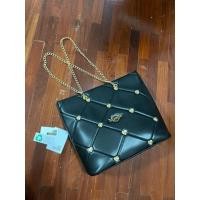 ราคา กระเป๋า love moschino สีดำ สายโซ่ หนังนิ่ม (49650146889)