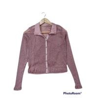 ราคา Hollisterเสื้อวิ้งค์แขนยาวคอปก (16730414679)