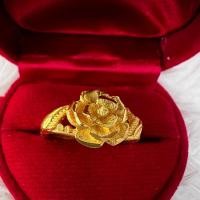 ราคา แหวนกุหลาบทอง 2สลึง (ชุบเศษทองแท้ 24K) (26436386947)