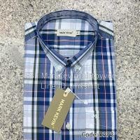 ราคา เสื้อเชิ้ตลายสก๊อต สีน้ำเงิน-ขาว ทั้งแขนสั้นและแขนยาวนะคะ (24492454839)
