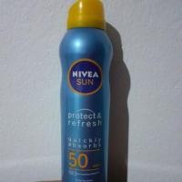 ราคา SPF20 SPF50 Nivea Protect & Refresh Sunscreen สเปรย์กันแดด กันแดดสูตรเย็น Cooling transparent clear Spray (1382873790)
