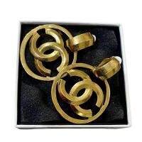 ราคา CHANEL CC Gold Charm Circle Hoop Large Earrings (15813369652)