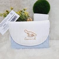 ราคา Short Cinnamoroll Wallet Click Mini Cinnamoroll Wallet Blue Embossed Womens Wallet Blue Cinnamoroll Ornament (40905727095)