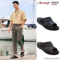 ราคา Aerosoft รองเท้าแตะผู้ชาย รองเท้าแตะแบบสวม เพื่อสุขภาพ แอโร่ซอฟ Aerosoft MA5806 (49055047288)