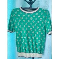 ราคา เสื้อแขนสั้นไหมพรมลาย หลุยส์ (26969447465)