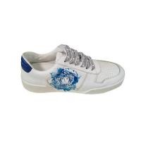 ราคา VERSACE/VERSACE รองเท้าผ้าใบผู้ชาย Low-Top Rendering รองเท้าผ้าใบลําลองแฟชั่นรองเท้าสีขาว (42630311043)