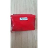 ราคา กระเป๋าใส่เครื่องสำอางค์ สีแดง Shiseido Ginza Tokyo 6×4นิ้ว เป็นซิป (42363148751)