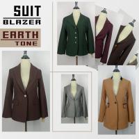ราคา สูท เบลเซอร์มือสอง สีเอิร์ธโทน ลายสก็อต สูททำงาน สูทแฟชั่น (23932699931)